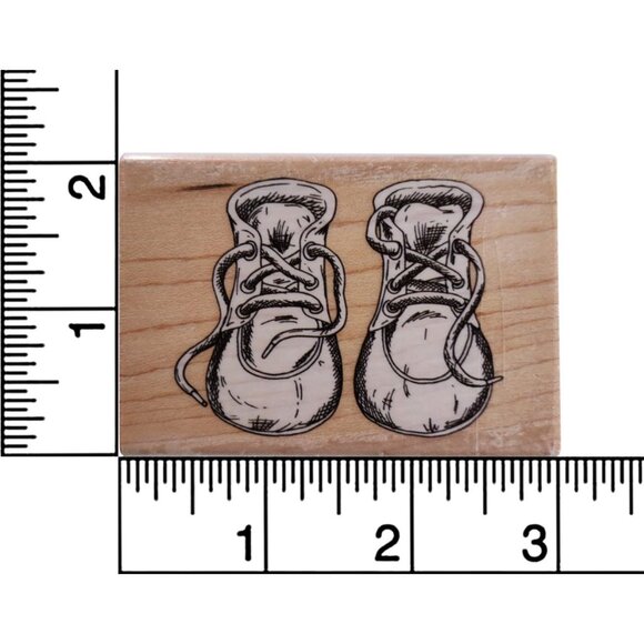 Baby Shoes Stampabilities Rubber Stamp - Picture 3 of 5